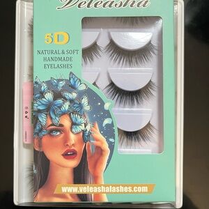 5D Natural & Soft Handmade Eyelashes - Black